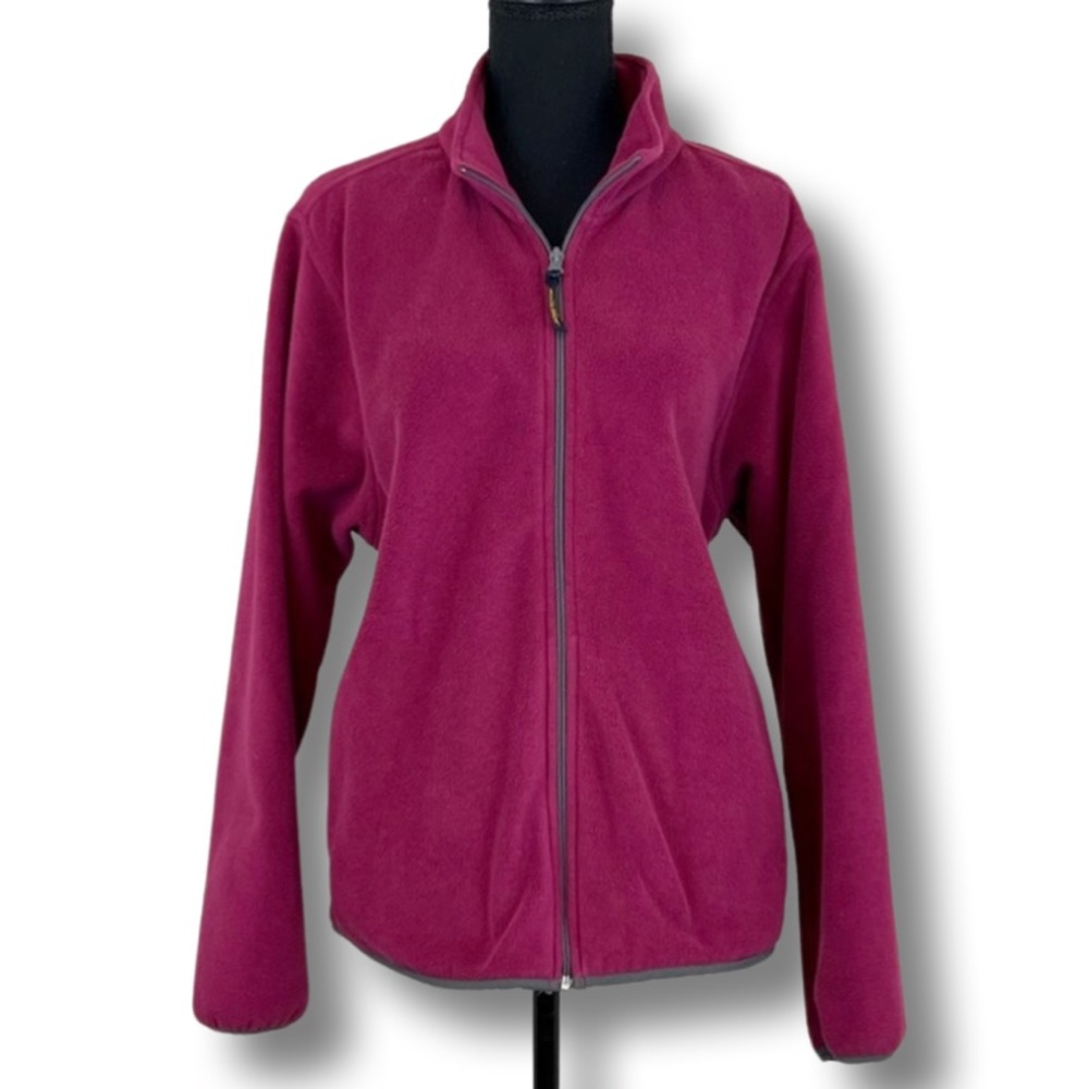 LL Bean Jacket Large Windbreaker Fleece